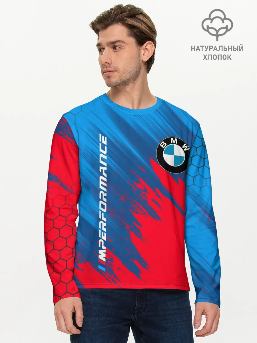 Мужской лонгслив базовый / BMW M PERFORMANCE / БМВ