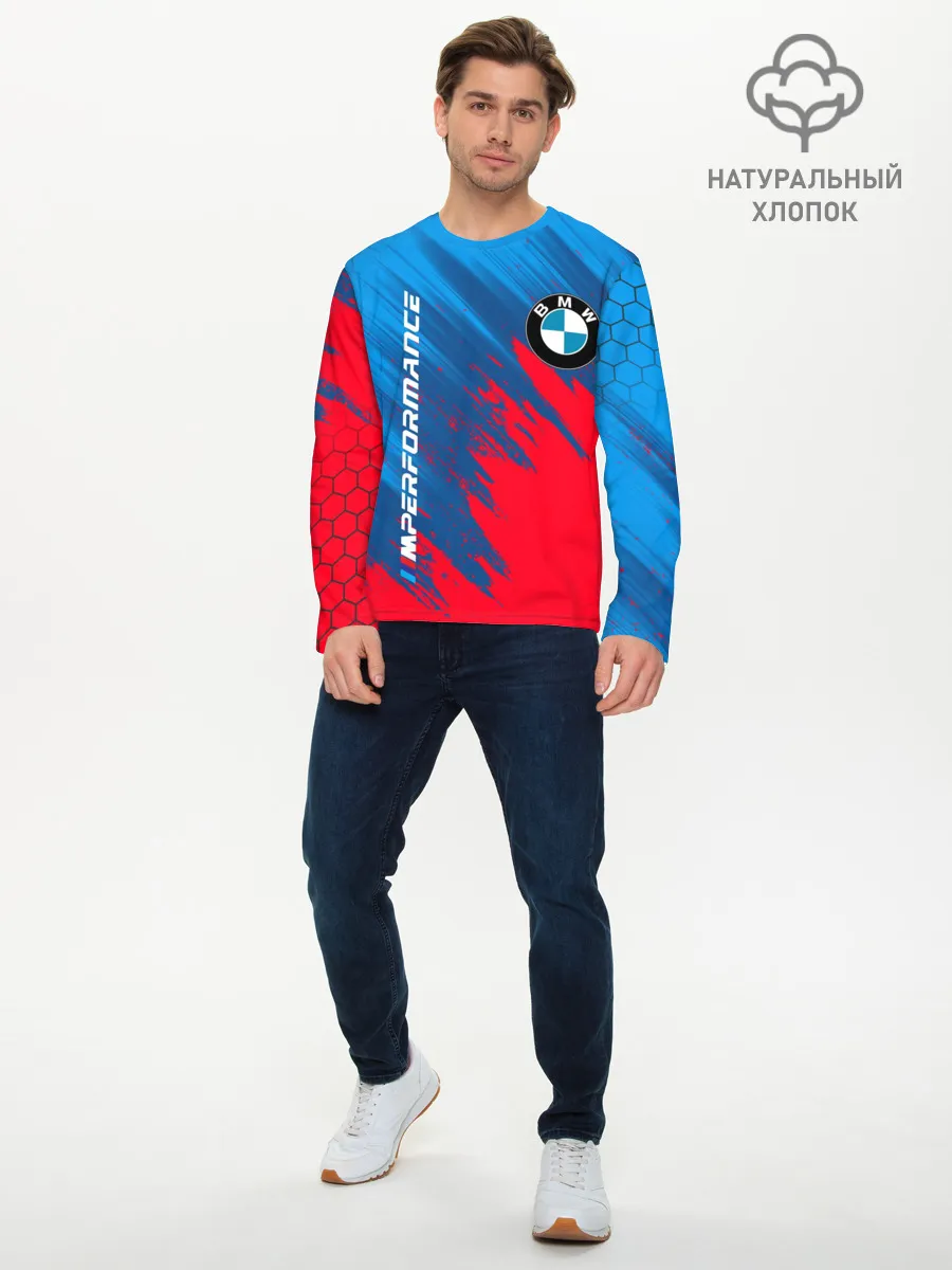 Мужской лонгслив базовый / BMW M PERFORMANCE / БМВ