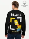 Мужской лонгслив базовый / Симпсоны х ON BLACK