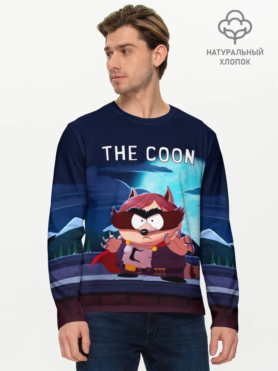 Мужской лонгслив базовый / The Coon - Енот | Южный Парк