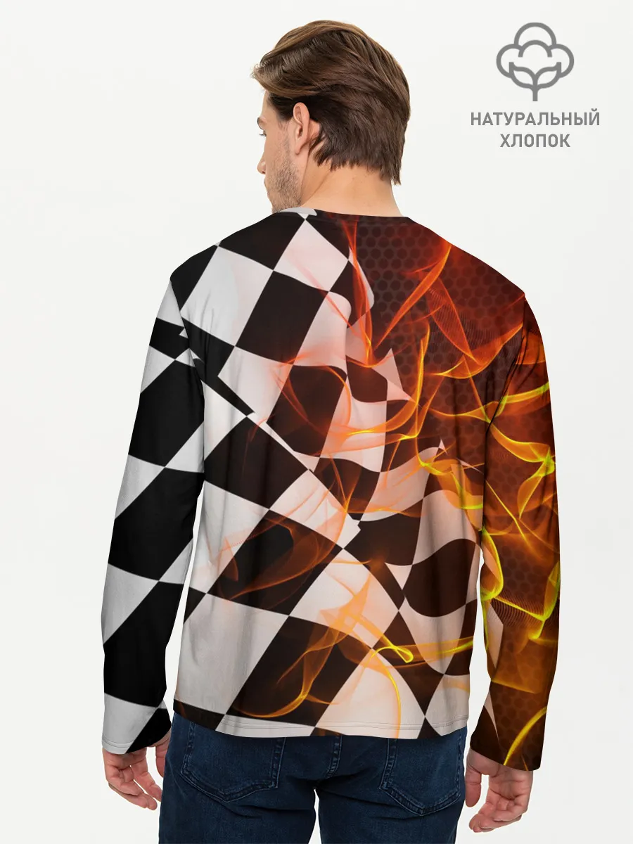 Мужской лонгслив базовый / BMW RACING / FIRE RACING