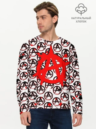 Мужской лонгслив базовый / Гражданская оборона - Анархия.