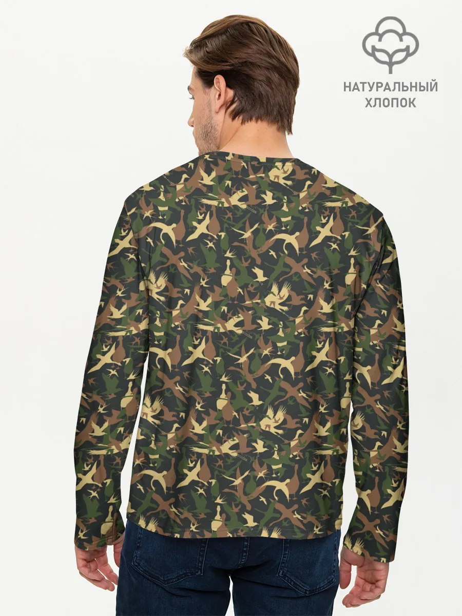 Мужской лонгслив базовый / Птицы