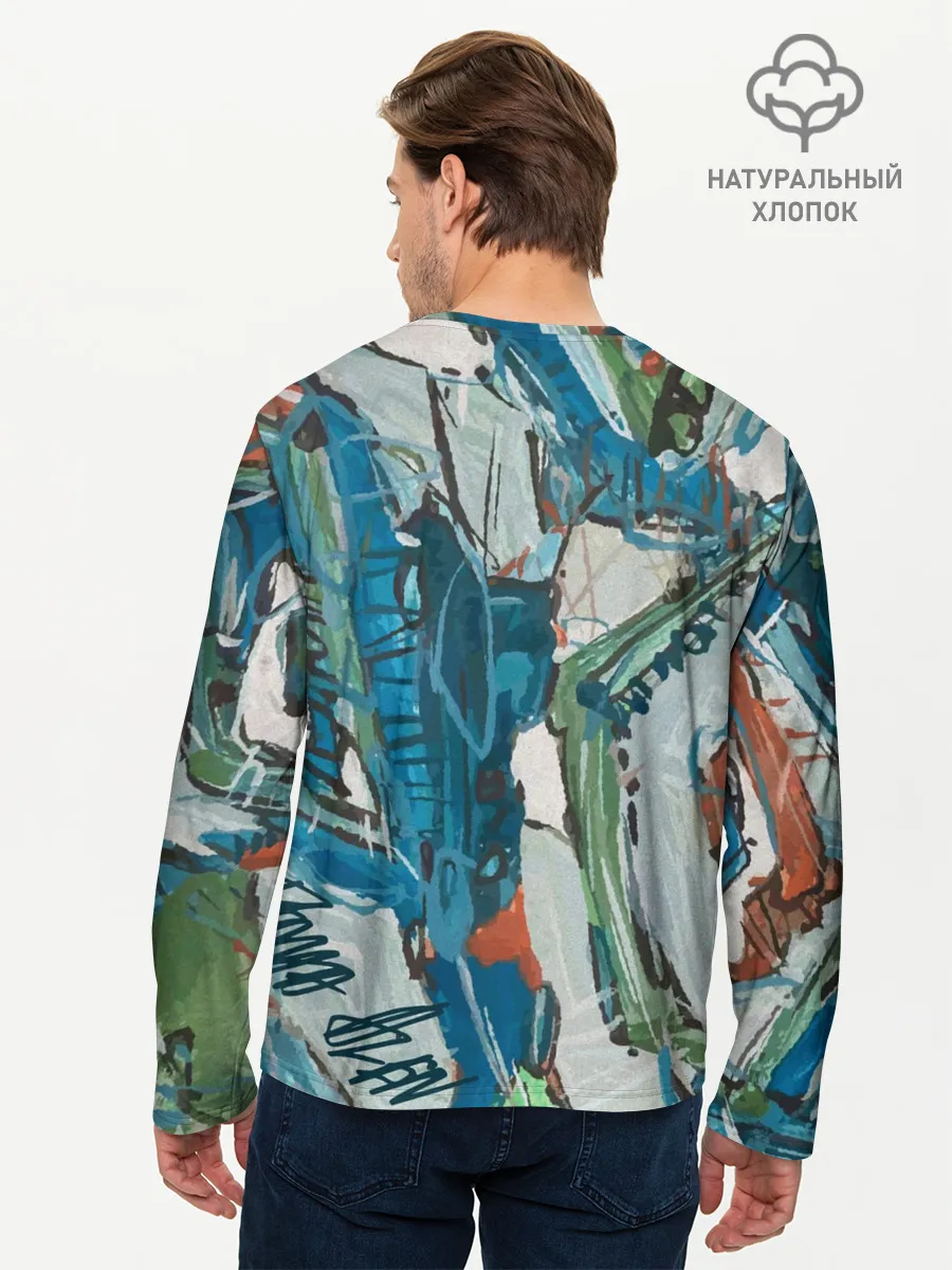 Мужской лонгслив базовый / Покорение Эльбруса