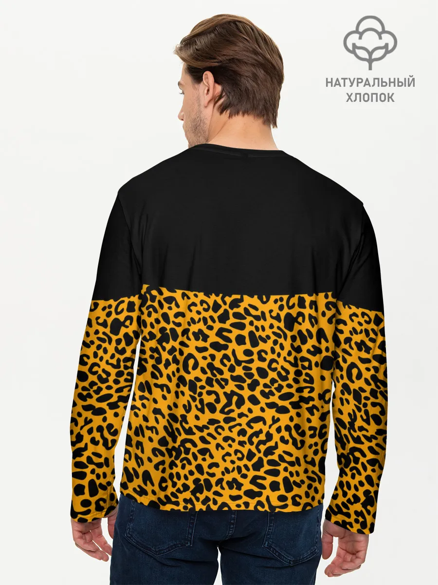 Мужской лонгслив базовый / СТИЛЬ ЛЕОПАРДА
