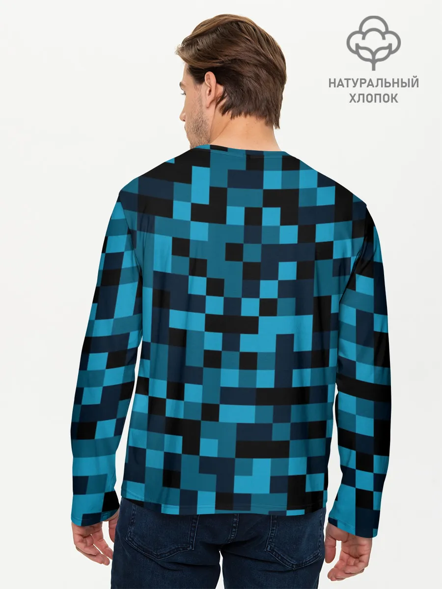 Мужской лонгслив базовый / Minecraft, Пиксели
