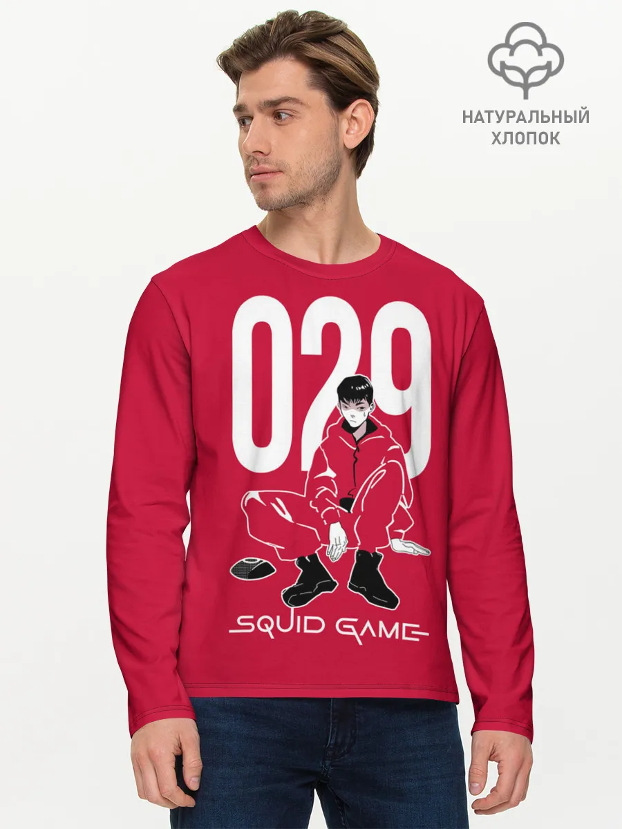 Мужской лонгслив базовый / Squid game: guard 029/policeman