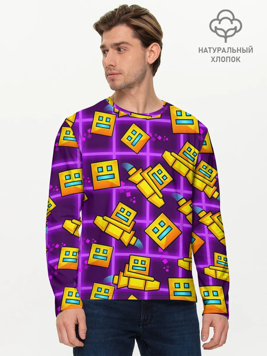 Мужской лонгслив базовый / GEOMETRY DASH SPACE
