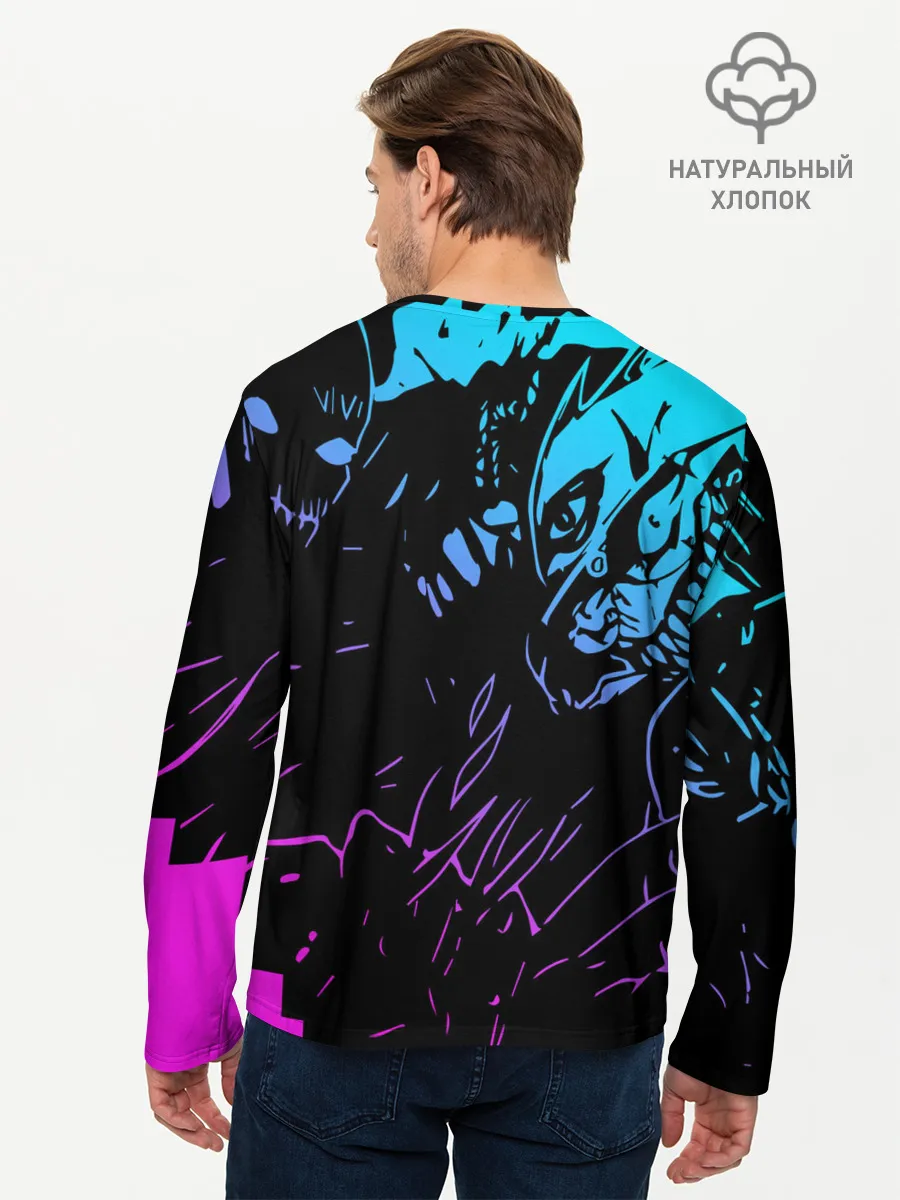 Мужской лонгслив базовый / Velial Squad neon