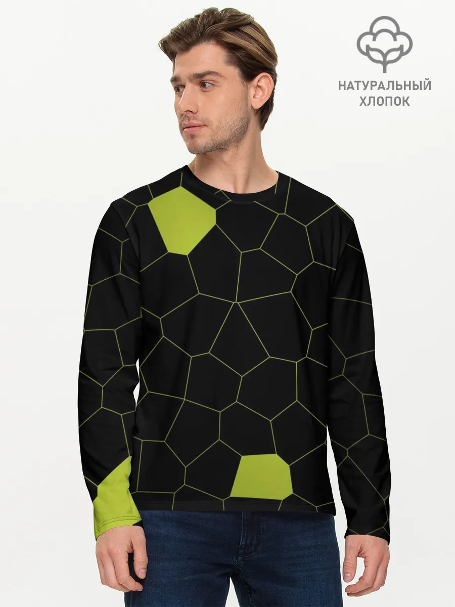 Мужской лонгслив базовый / Кожа рептилии