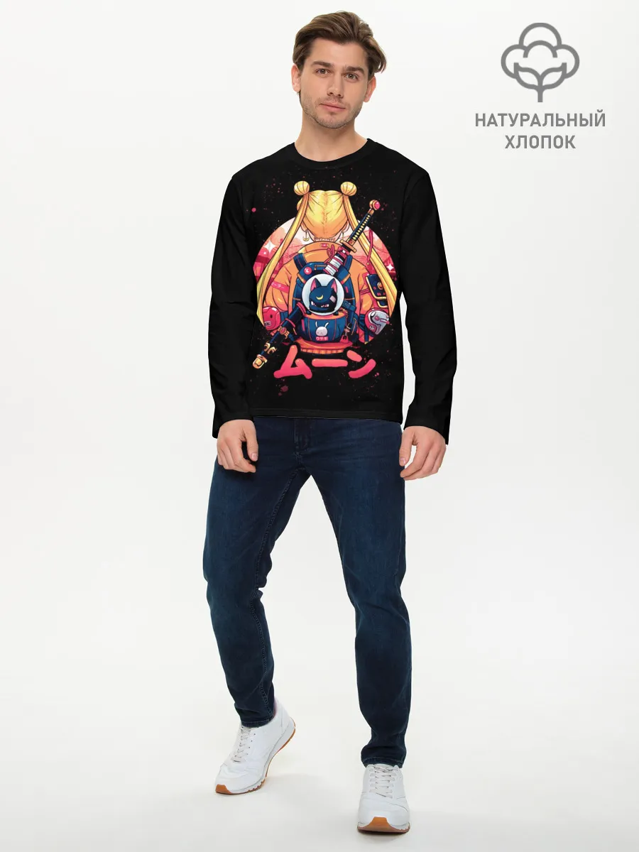 Мужской лонгслив базовый / Сейлор Мун / Sailor Moon