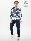 Мужской лонгслив базовый / Коламбус Блю Джекетс, Columbus Blue Jackets