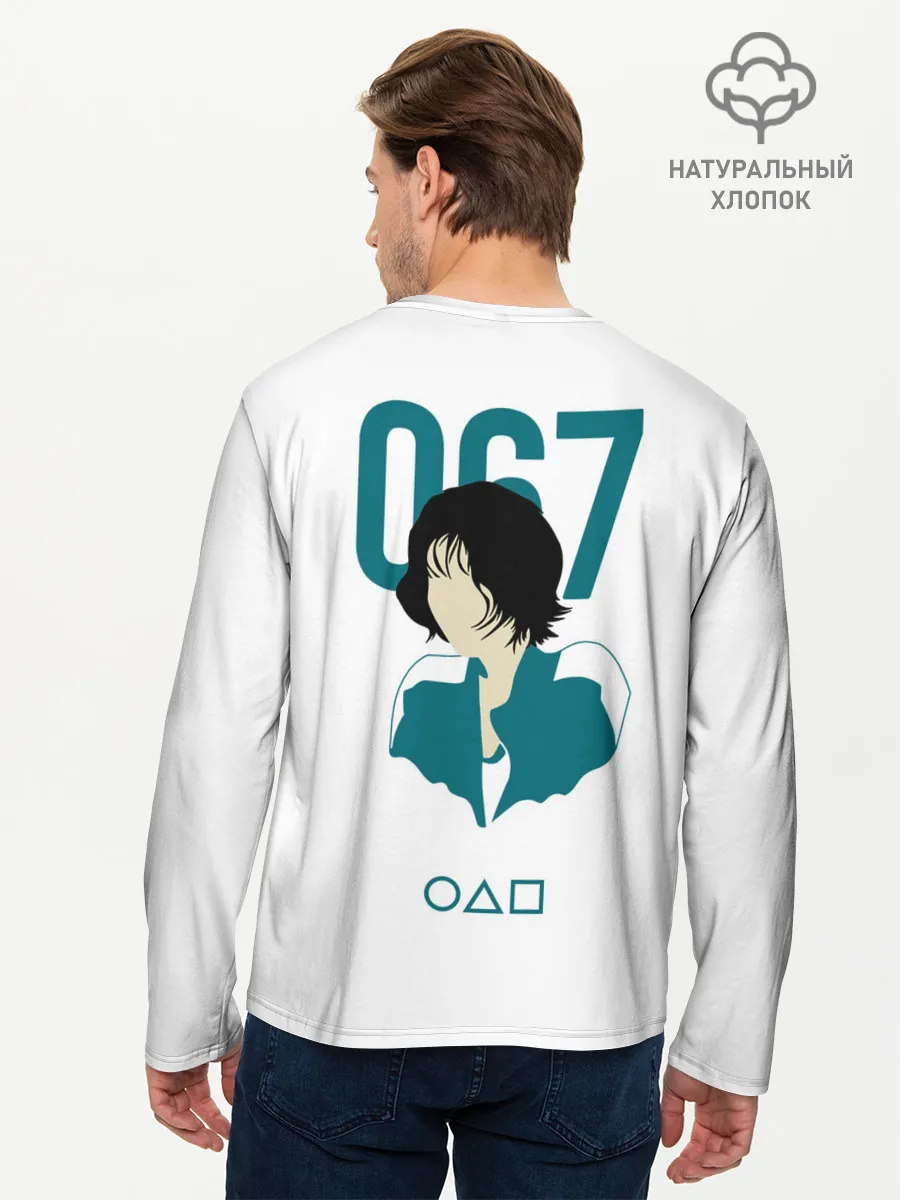 Мужской лонгслив базовый / Squid game - Кан Сэ Бёк 067