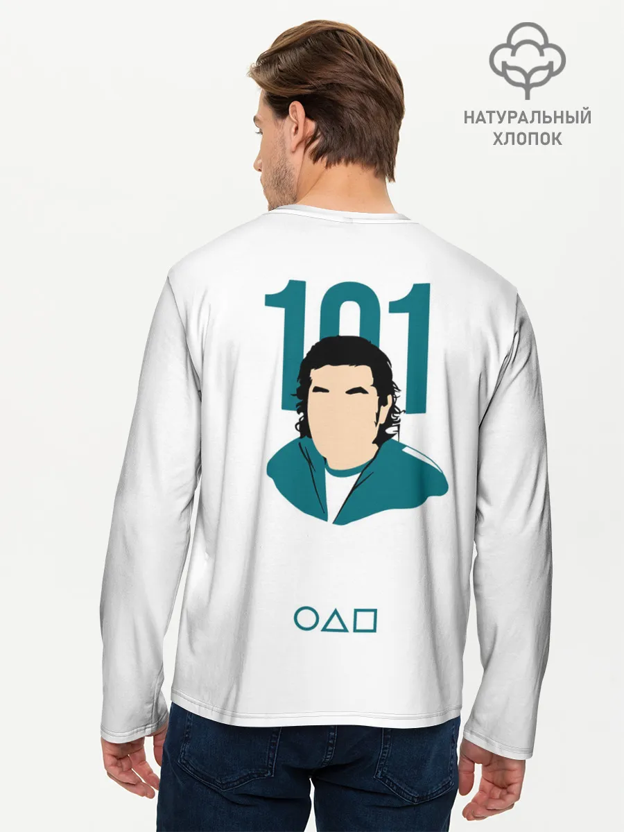 Мужской лонгслив базовый / Squid game - Чан Док Су 101