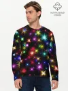 Мужской лонгслив базовый / ПРАЗДНИЧНЫЕ ОГОНЬКИ