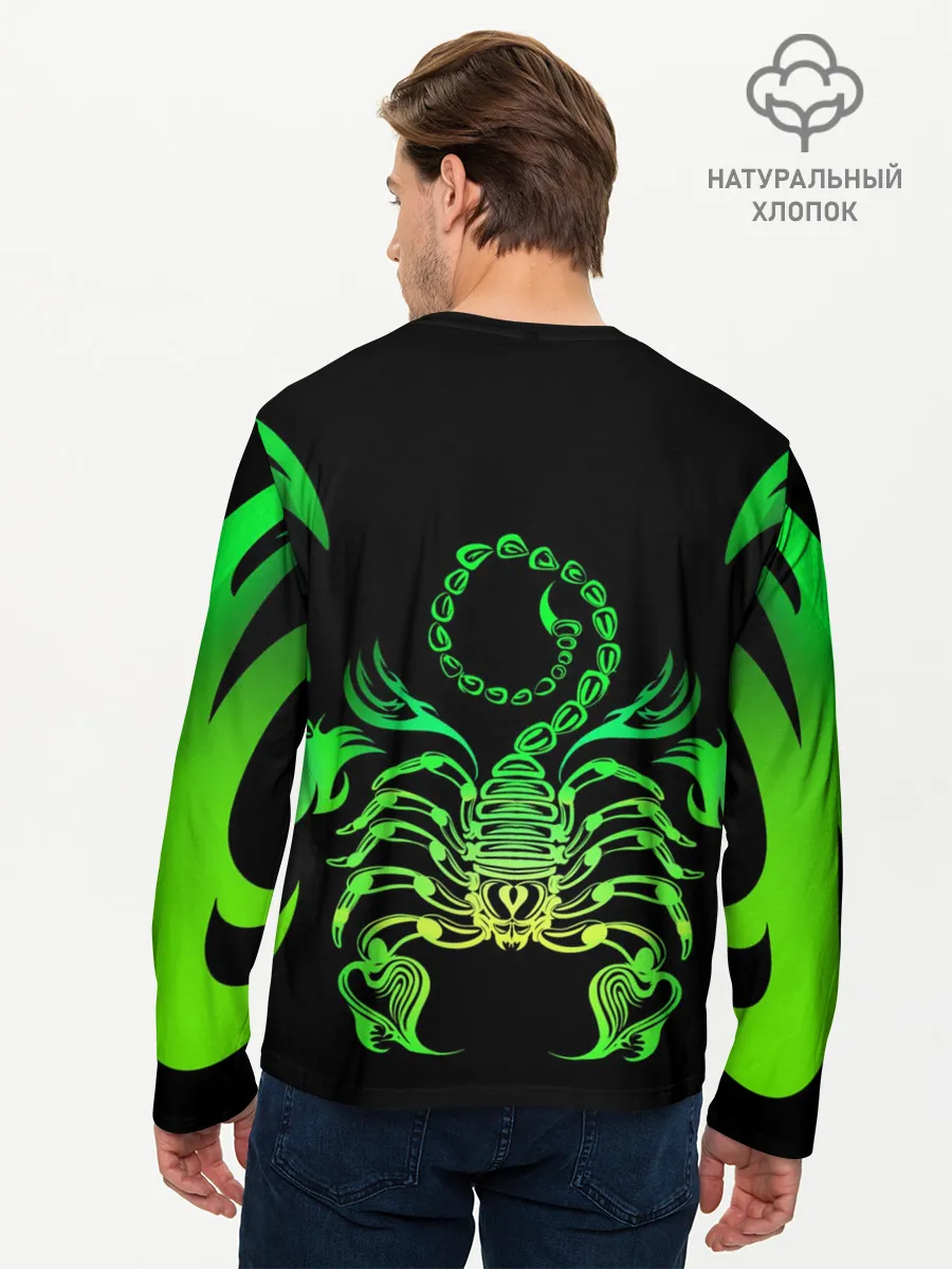 Мужской лонгслив базовый / Acid scorpion