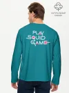 Мужской лонгслив базовый / Keep calm and play squid game