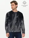 Мужской лонгслив базовый / Белое пламя