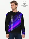Мужской лонгслив базовый / MERCEDES-BENZ / МЕРСЕДЕС-БЕНЗ / ПУРПУРНЫЙ