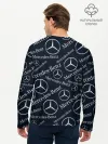 Мужской лонгслив базовый / MERCEDES-BENZ / МЕРСЕДЕС-БЕНЗ / УЗОР