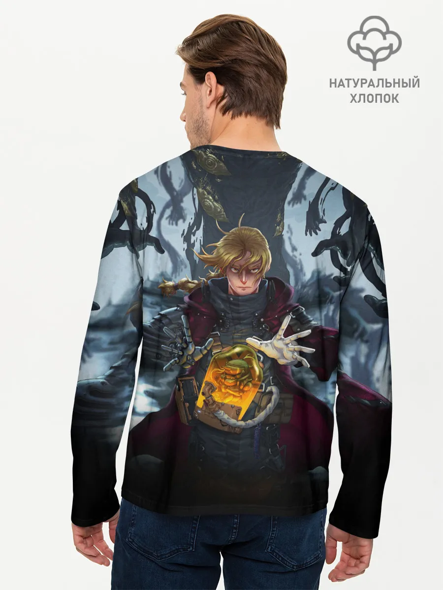 Мужской лонгслив базовый / СТАЛЬНОЙ АЛХИМИК DEATH STRANDING STYLE