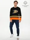 Мужской лонгслив базовый / Anaheim Ducks | Анахайм Дакс