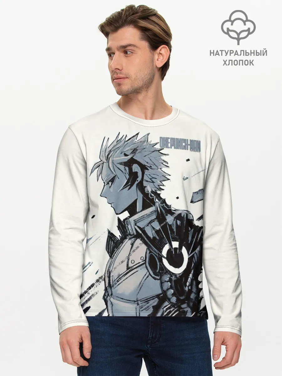 Мужской лонгслив базовый / One Punch-Man Генос