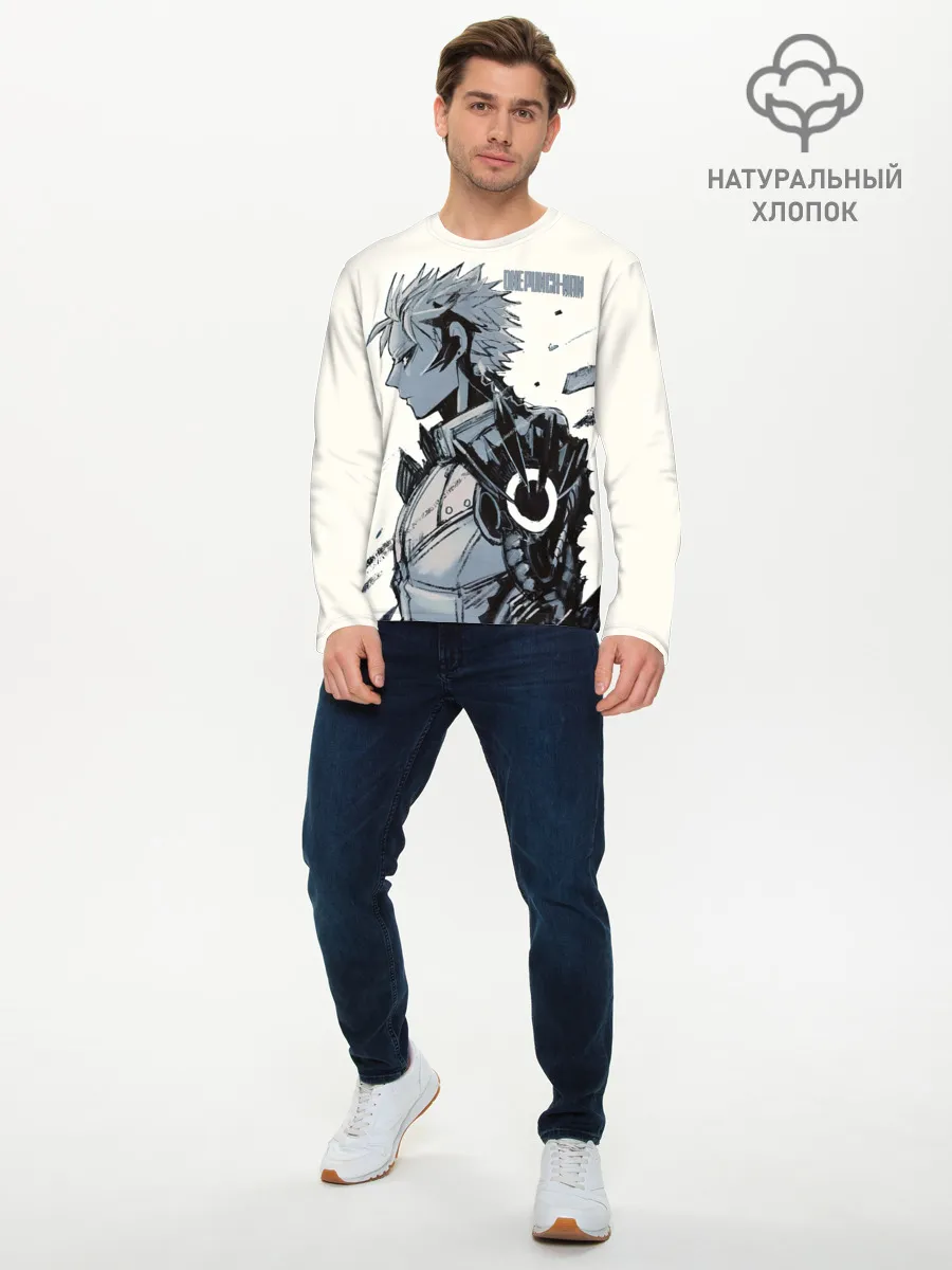 Мужской лонгслив базовый / One Punch-Man Генос