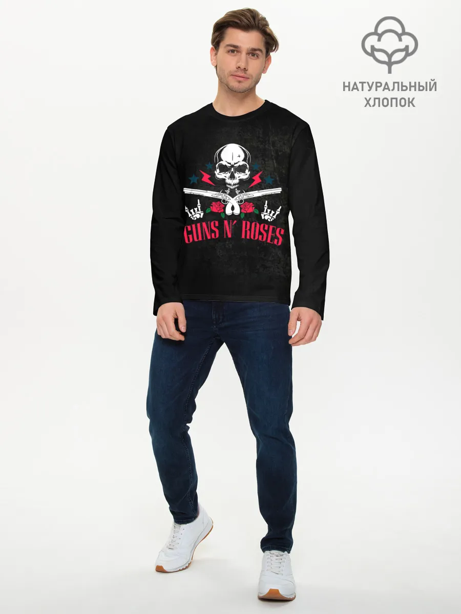 Мужской лонгслив базовый / Rock from the jungle