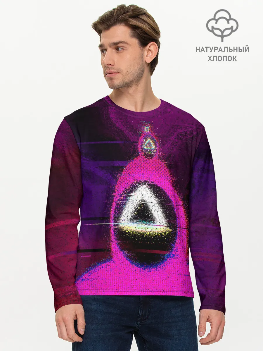 Мужской лонгслив базовый / Squid game glitch