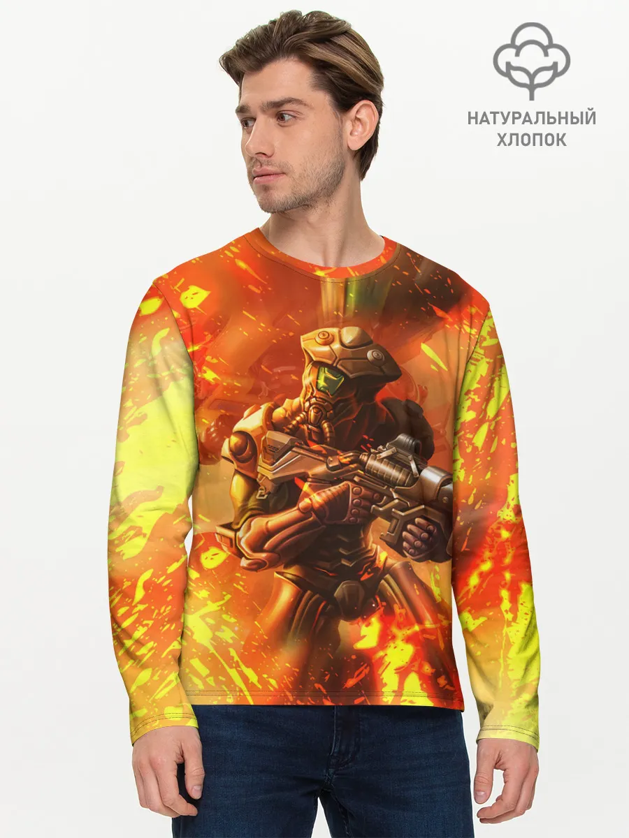 Мужской лонгслив базовый / Doom ART