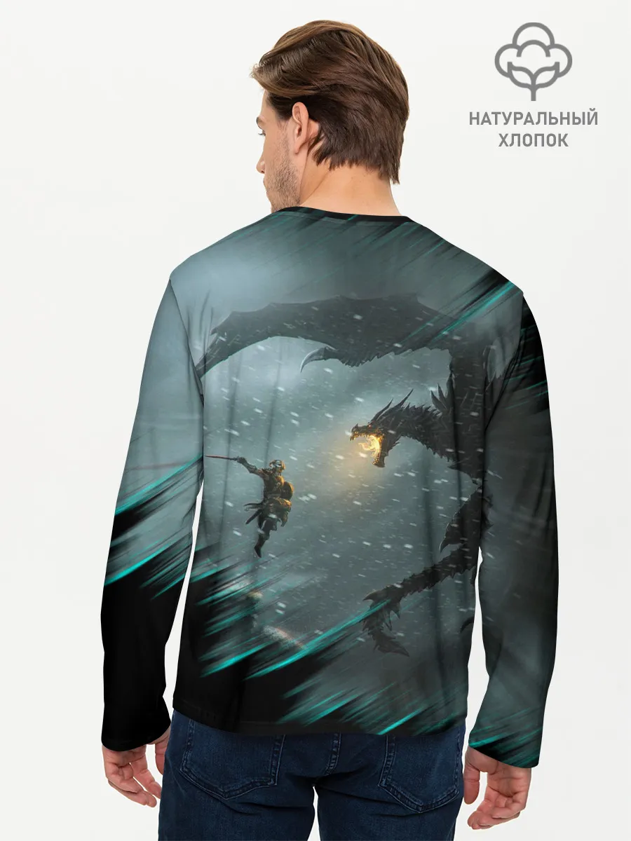 Мужской лонгслив базовый / TES FUS RO DAH | DRAGON