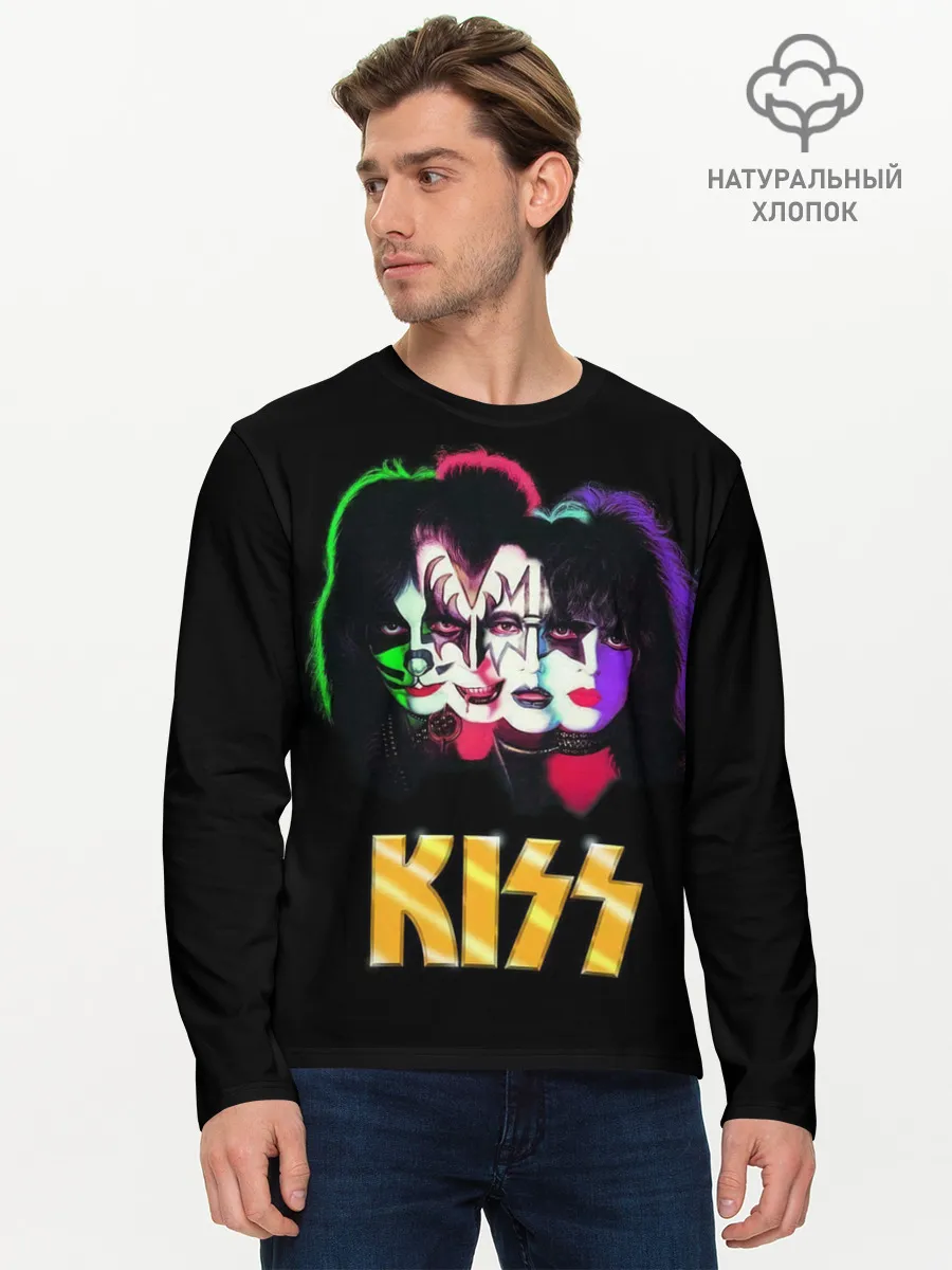 Мужской лонгслив базовый / Четверо из Кисс
