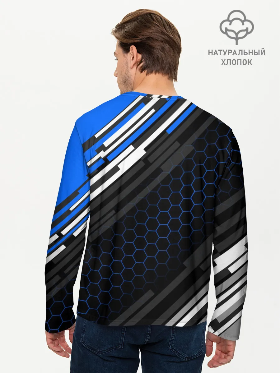 Мужской лонгслив базовый / TOYOTA SPORT / ЛИНИИ / LINES