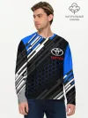 Мужской лонгслив базовый / TOYOTA SPORT / ЛИНИИ / LINES