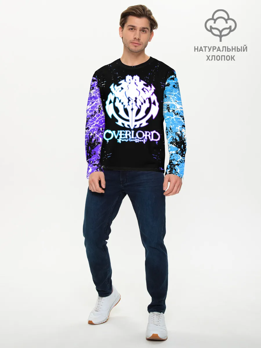 Мужской лонгслив базовый / OVERLORD | оверлорд neon | НЕОН
