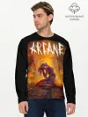 Мужской лонгслив базовый / Аркейн лига легенд пламя сериал