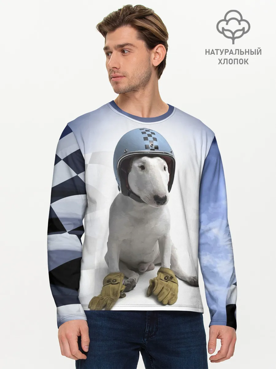 Мужской лонгслив базовый / Bully - легендарный гонщик