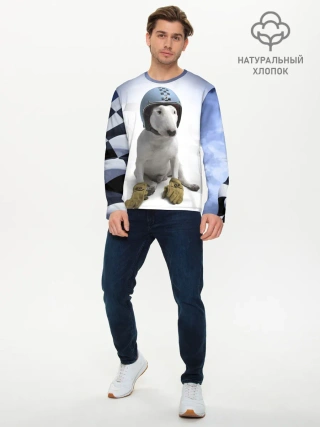 Мужской лонгслив базовый / Bully - легендарный гонщик