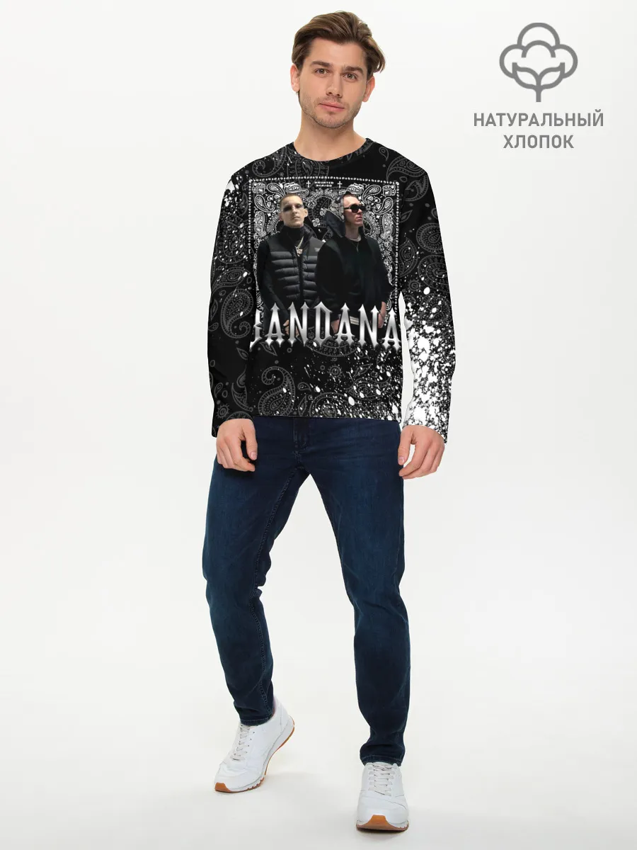 Мужской лонгслив базовый / BANDANA 1