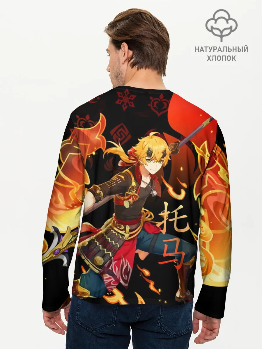 Мужской лонгслив базовый / Геншин импакт: Тома