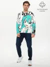 Мужской лонгслив базовый / Hatsune Miku