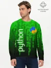 Мужской лонгслив базовый / PYTHON / ПАЙТОН / ПИТОН / КОД