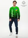 Мужской лонгслив базовый / PYTHON / ПАЙТОН / ПИТОН / КОД