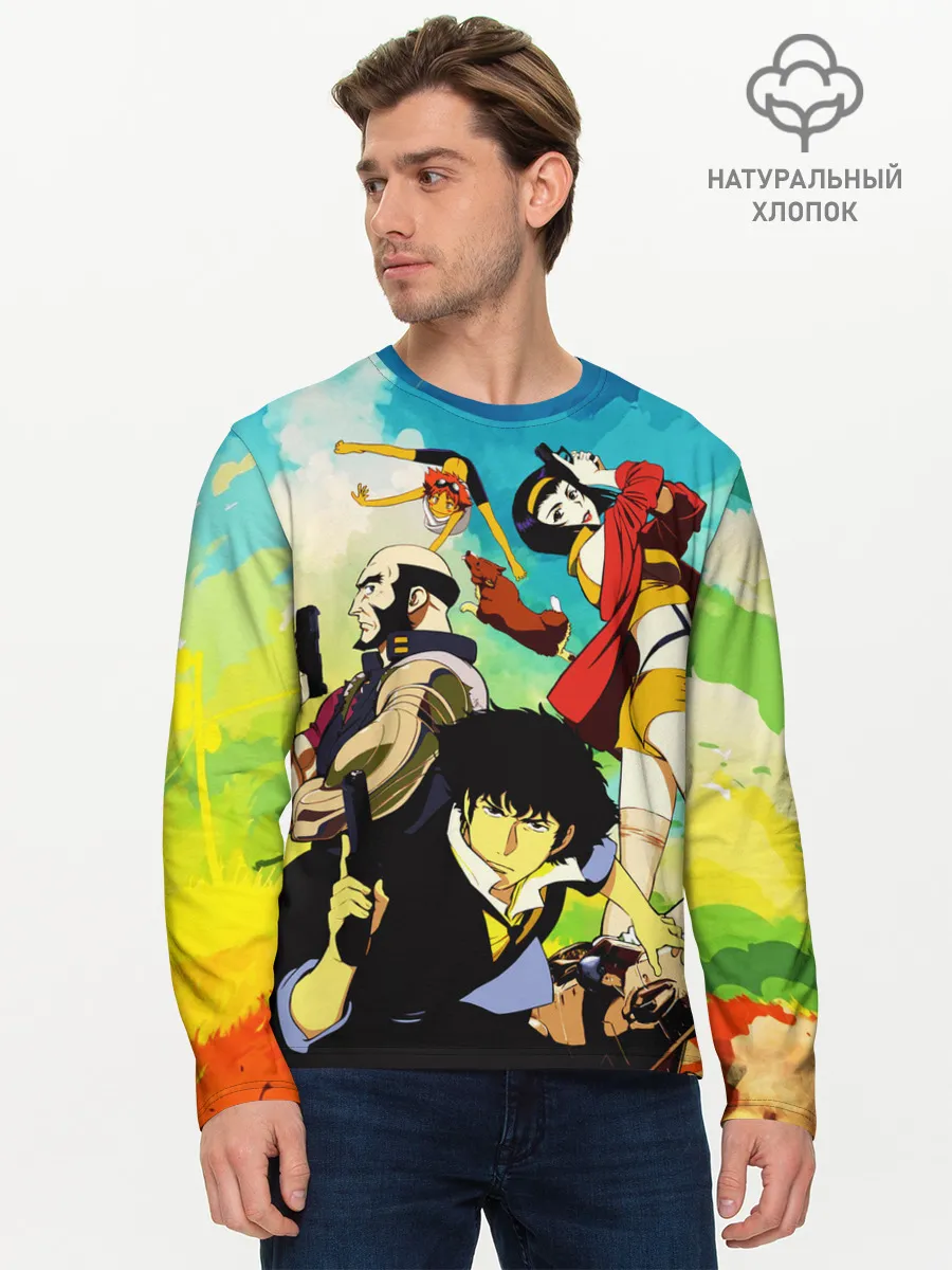 Мужской лонгслив базовый / Cowboy Bebop All