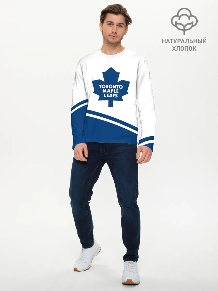 Мужской лонгслив базовый / Toronto Maple Leafs | Торонто Мейпл Лифс