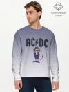 Мужской лонгслив базовый / Ангус Янг чертик AC/DC