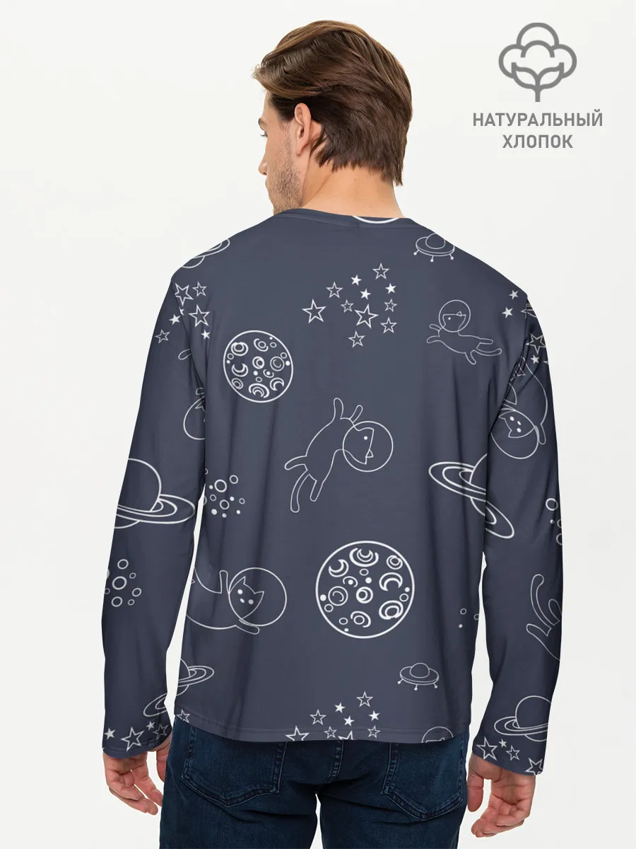 Мужской лонгслив базовый / Космо киски