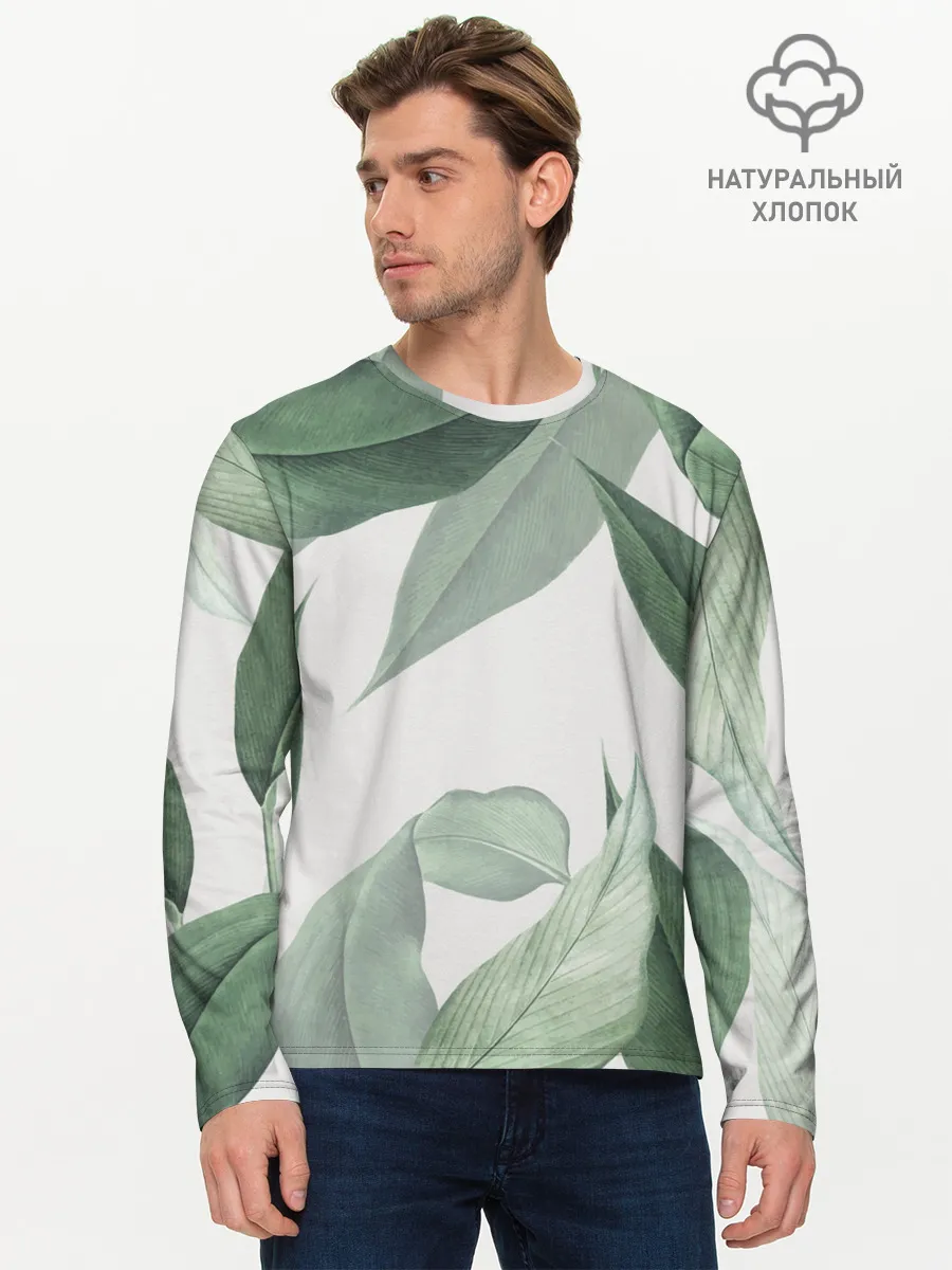 Мужской лонгслив базовый / Из тропиков