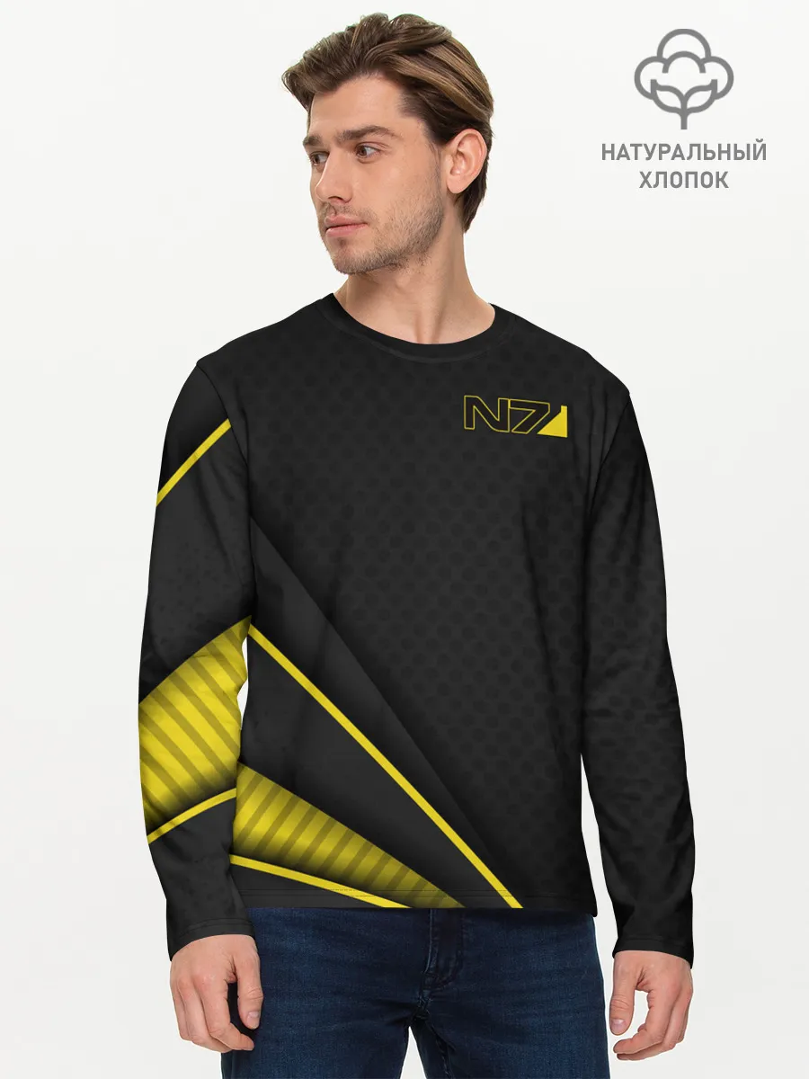 Мужской лонгслив базовый / Mass Effect N7